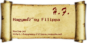 Hagymásy Filippa névjegykártya